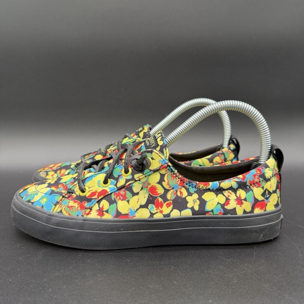 Sperry Women's Crest Vibe Floral Tokyo Sneakers Shoes Size 7.5